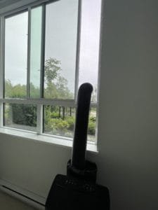 acrylic window panel for portable ac