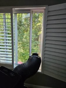 portable ac window panel