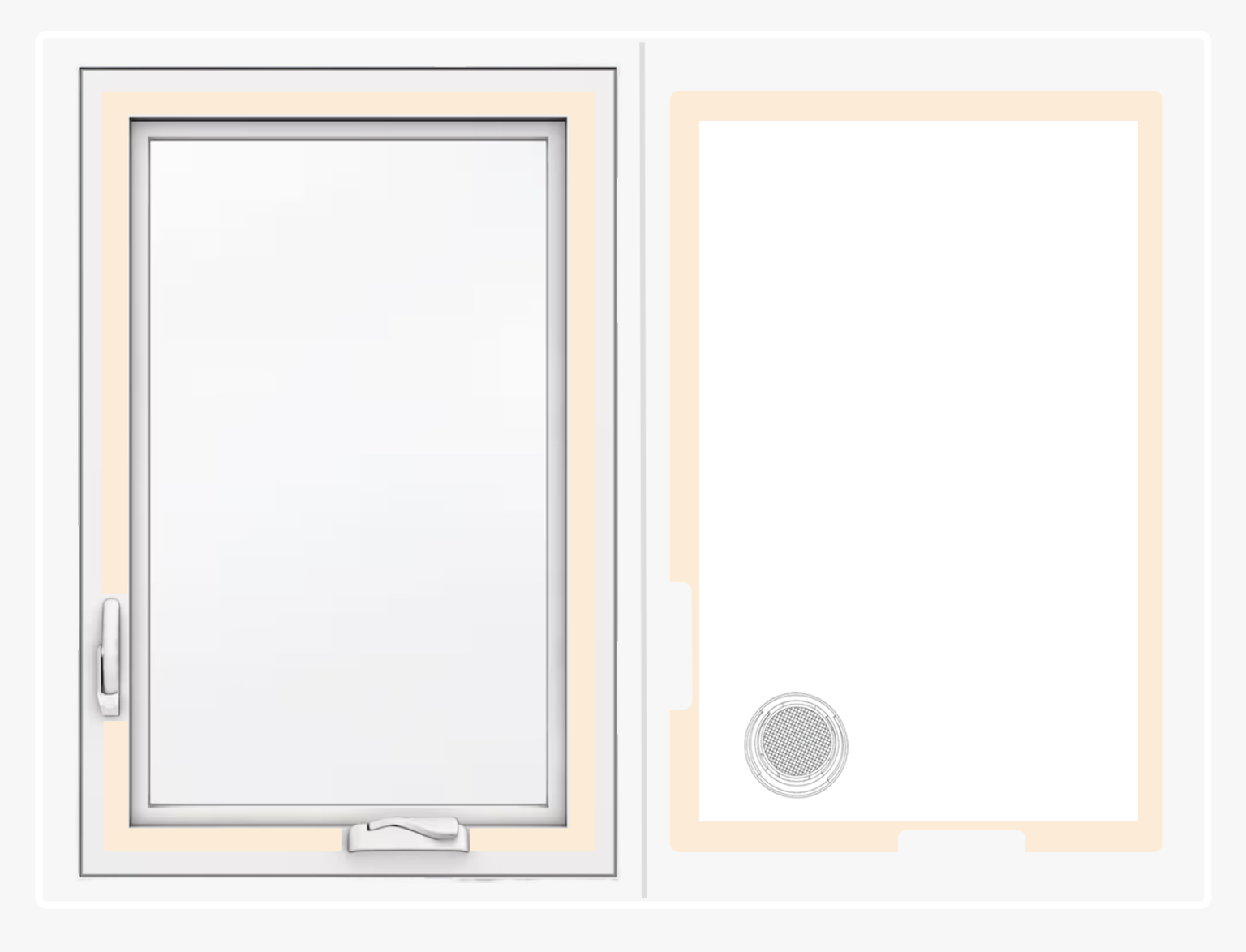 Portable AC Window Panels for Casement & SlidingCustom AC Window Panels ...